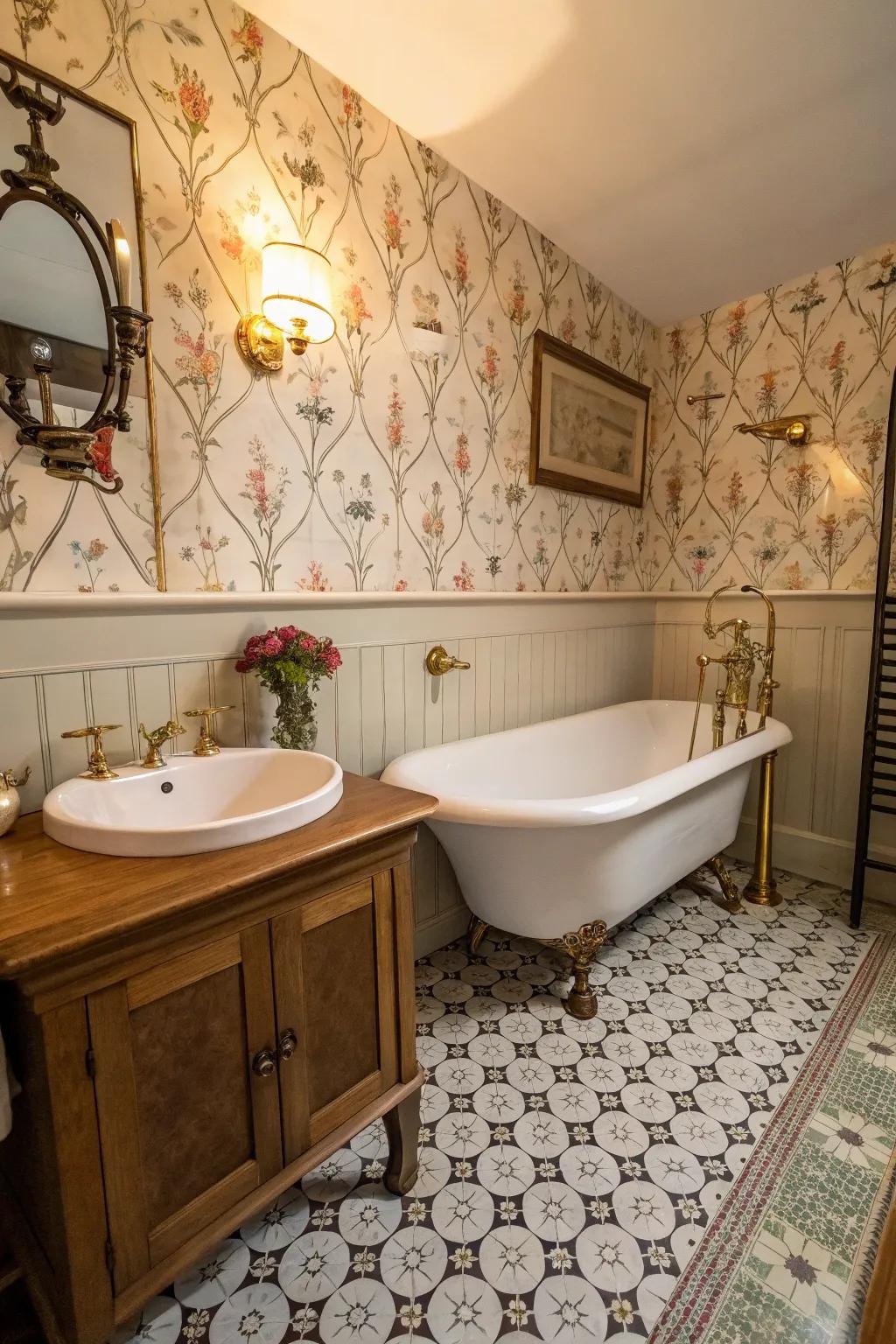 Bronze finishings bring warmth and grace to any bathroom.