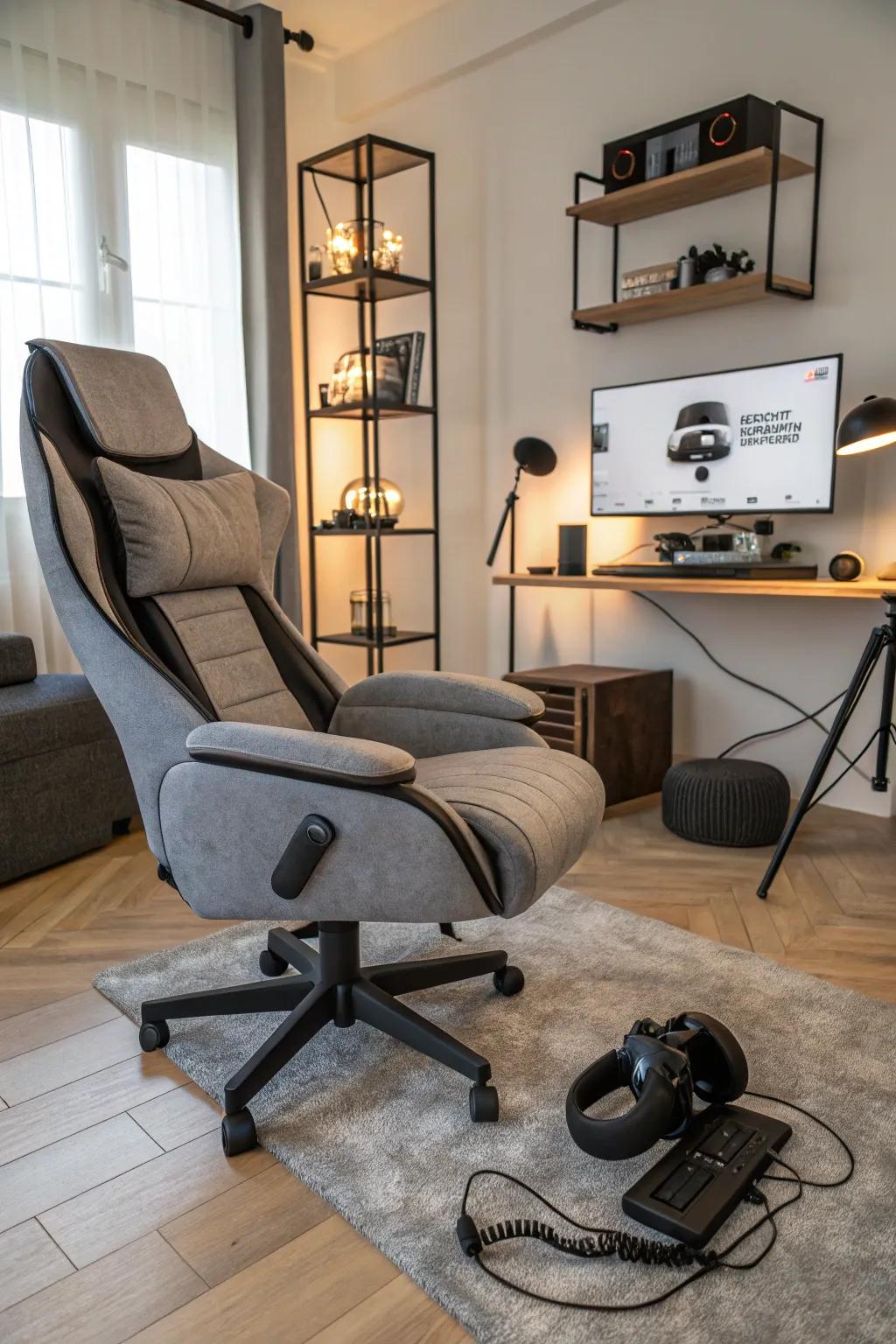 Unwind in style with a chair crafted for relaxation and support.