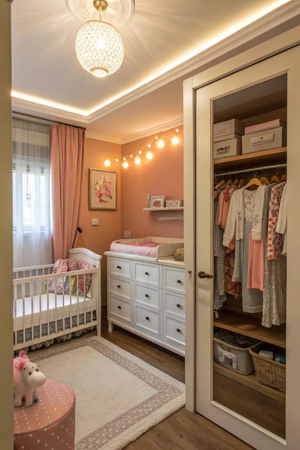 Gentle lighting creates a tranquil atmosphere.
