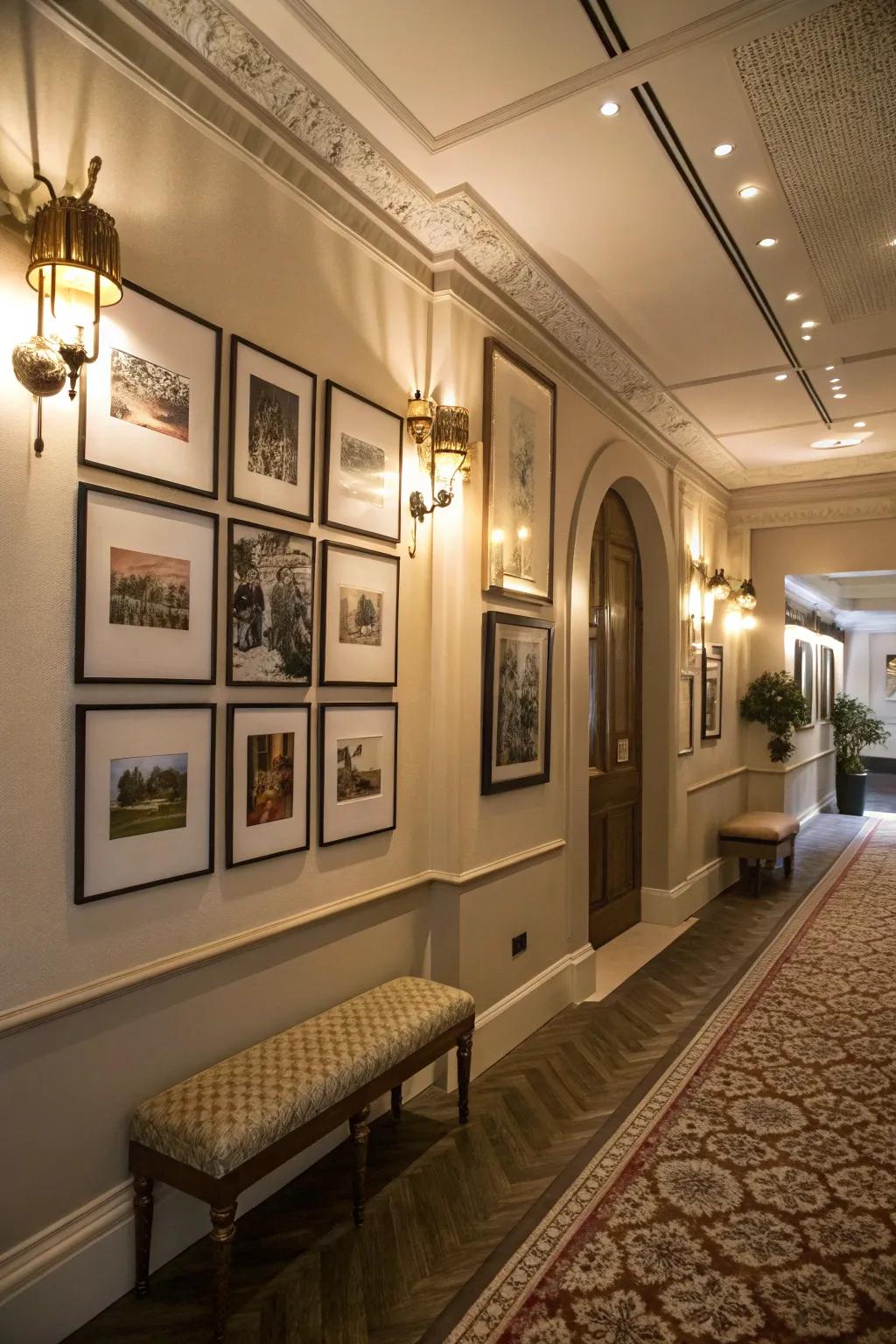 A gallery wall reflects your personal style.