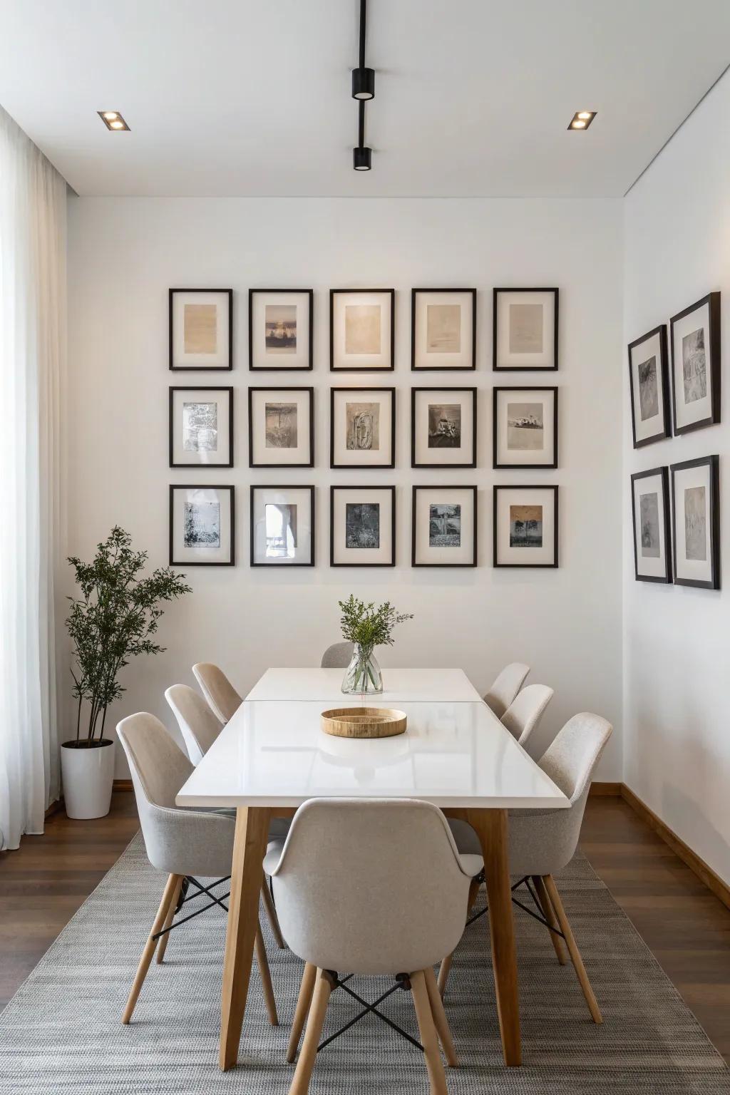Even image holders for an orderly visual.