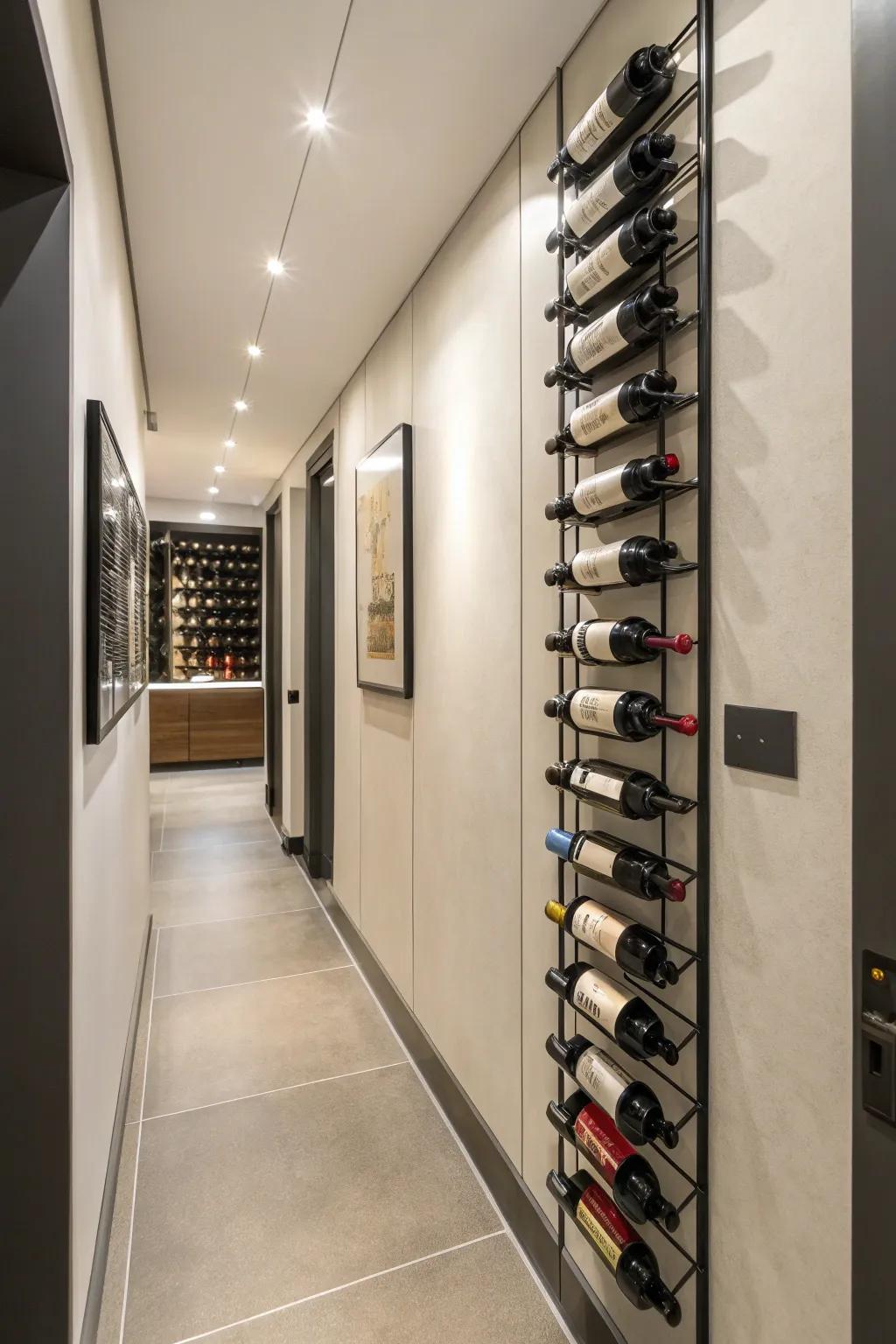 Upright racks are perfect for small hallways.