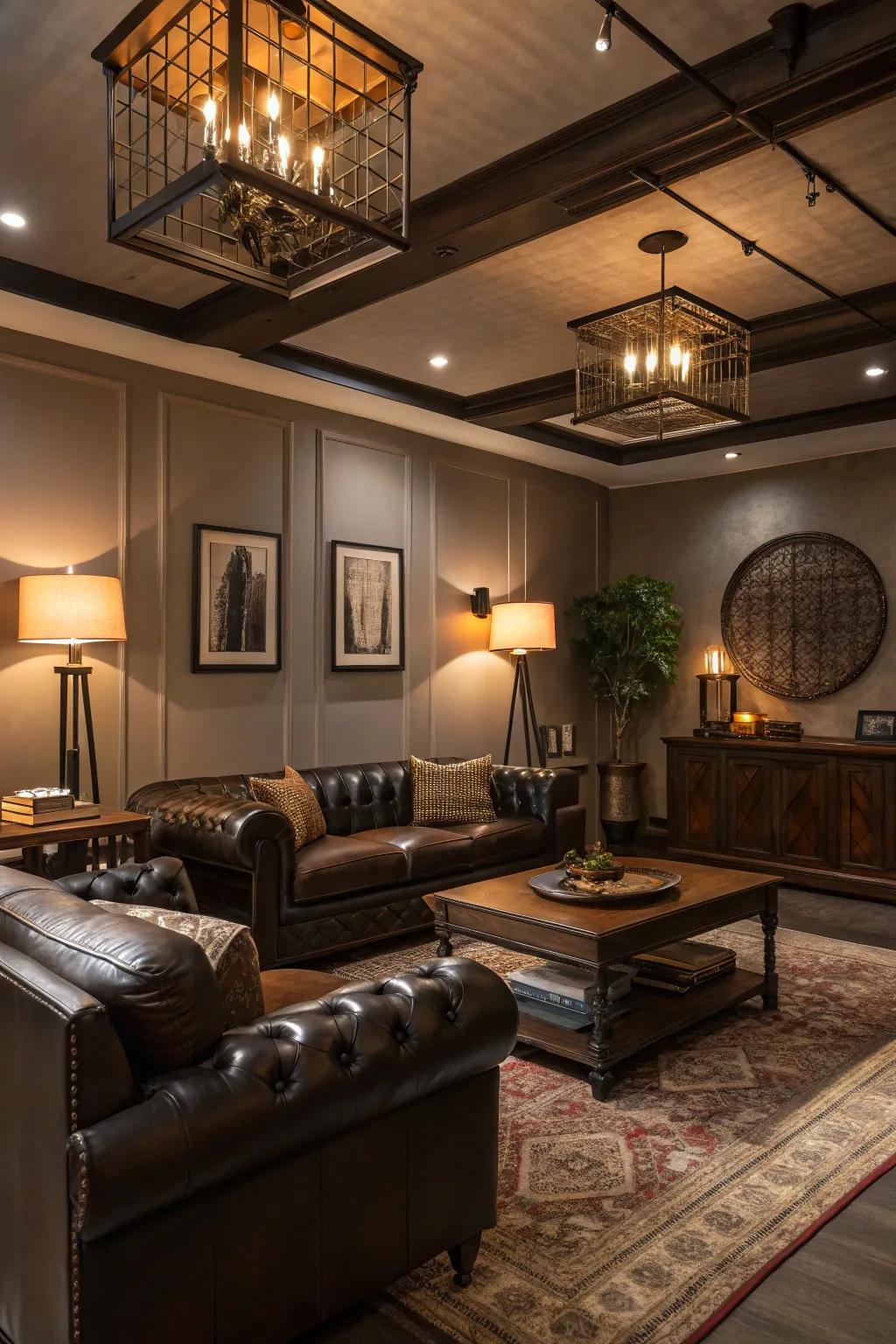 Cozy lighting produces a cozy and inviting ambiance in any space.
