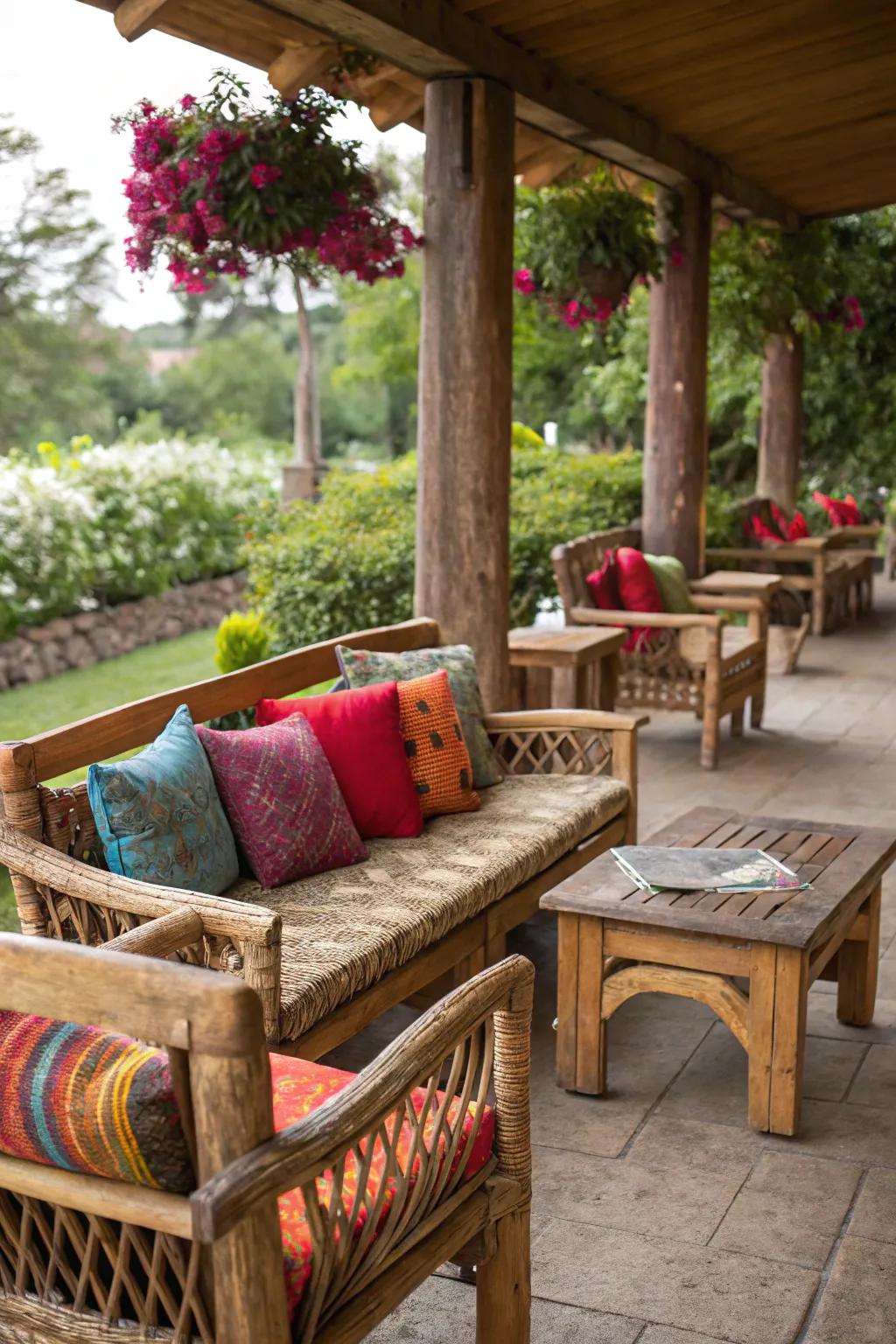 Outdoor furniture that adds style and comfort to your patio.