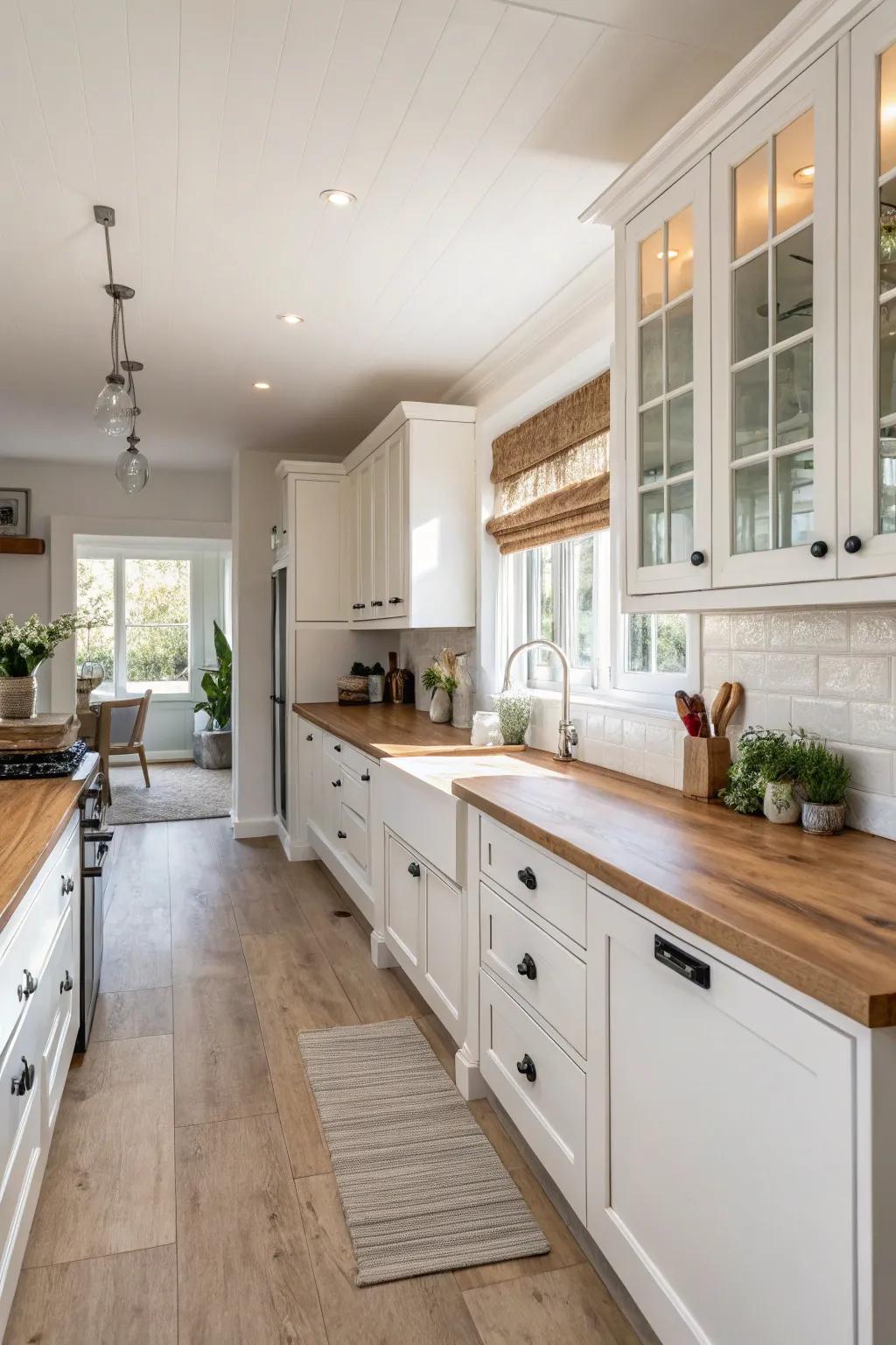 An open kitchen design that makes you feel both welcome and at ease.