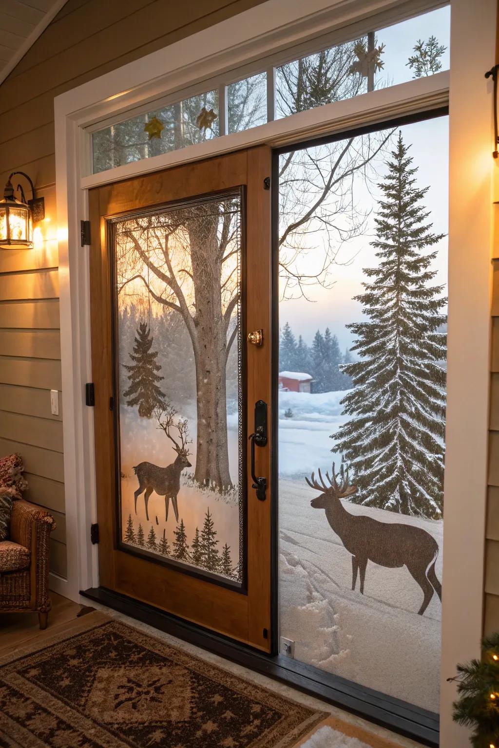 A serene woodland scene to bring nature's beauty indoors.