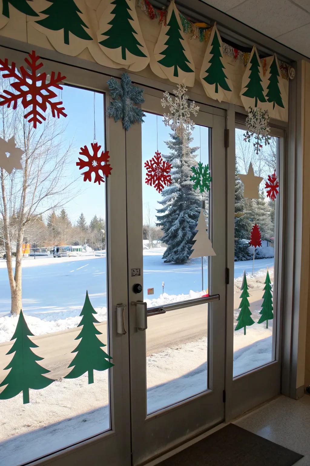 A serene icy woods greets pupils during winter