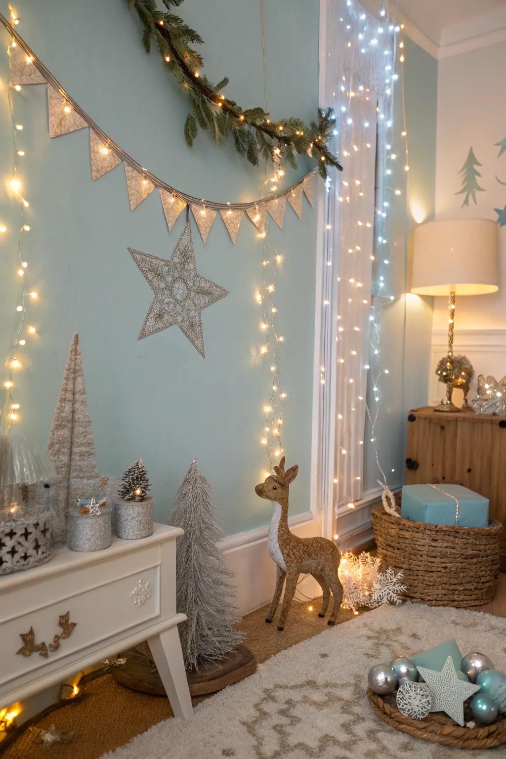 Embark on a frosted fairy tale journey with captivating embellishments.