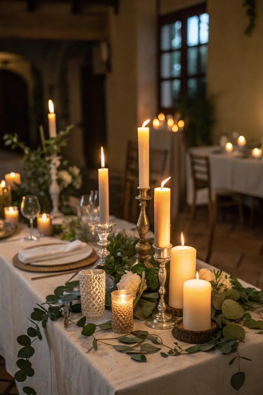 Lights casting an enchanting radiance in the retreat.