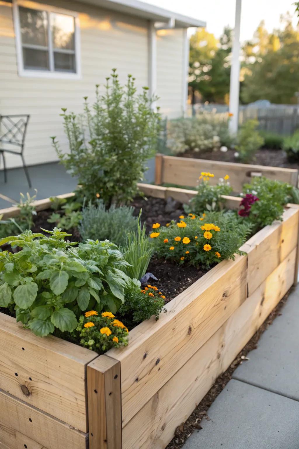 L-shaped beds are a great fit for snug corners.