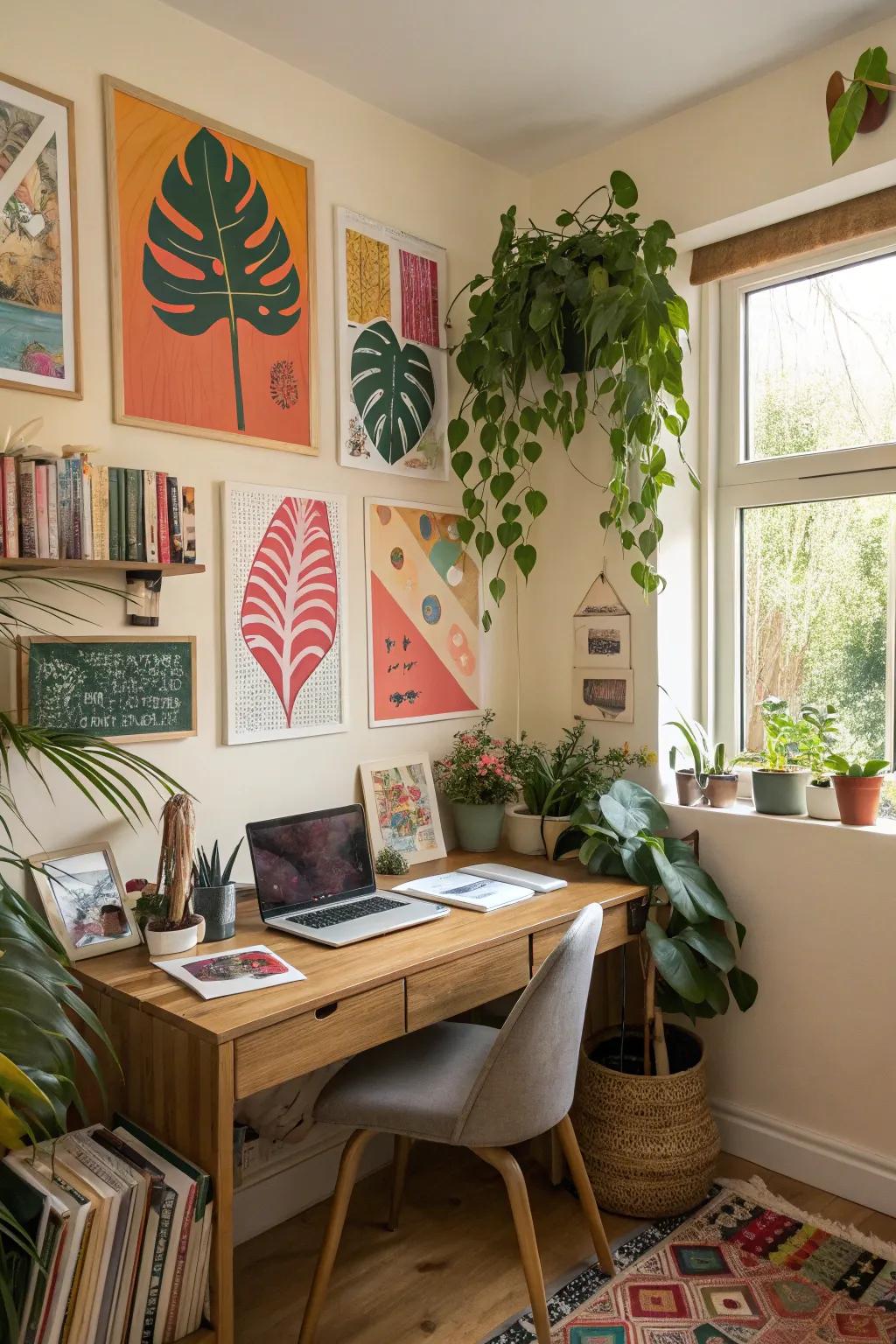 Personal touches really inject life into your workspace.