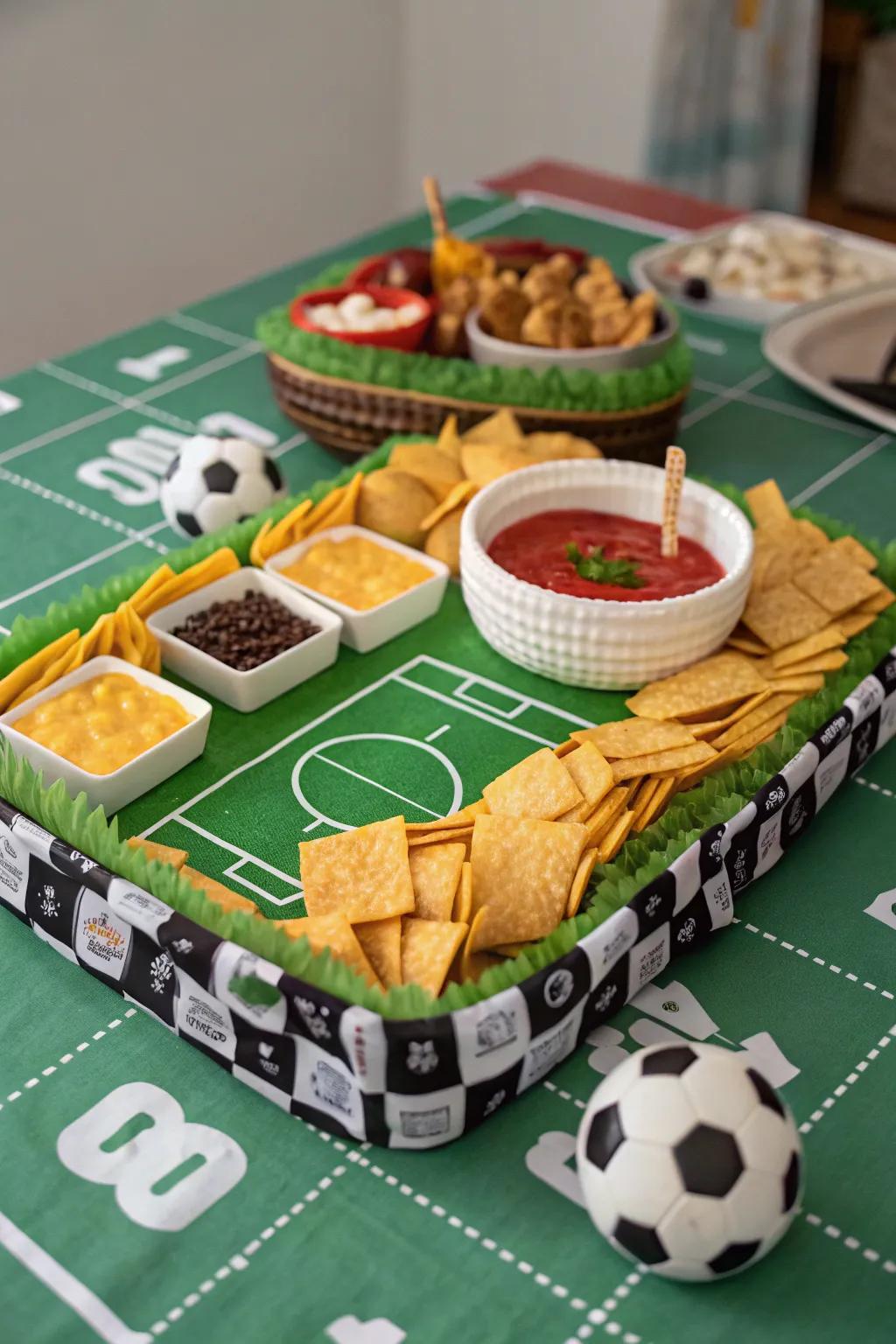 A snack display that is as pleasing to the eyes as it is to the palate.