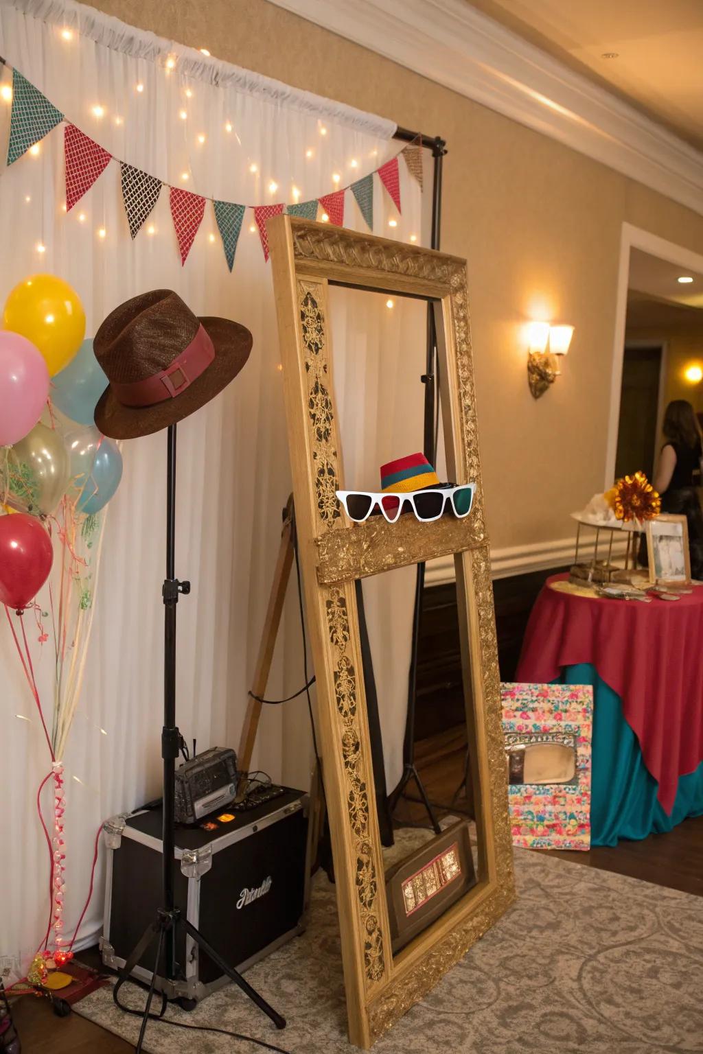 Record sweet memories with a delightful snapshot corner, ideal for a first birthday.