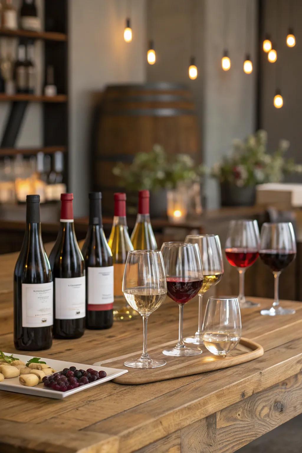 Enjoy a classy wine tasting night to mark your milestone birthday.