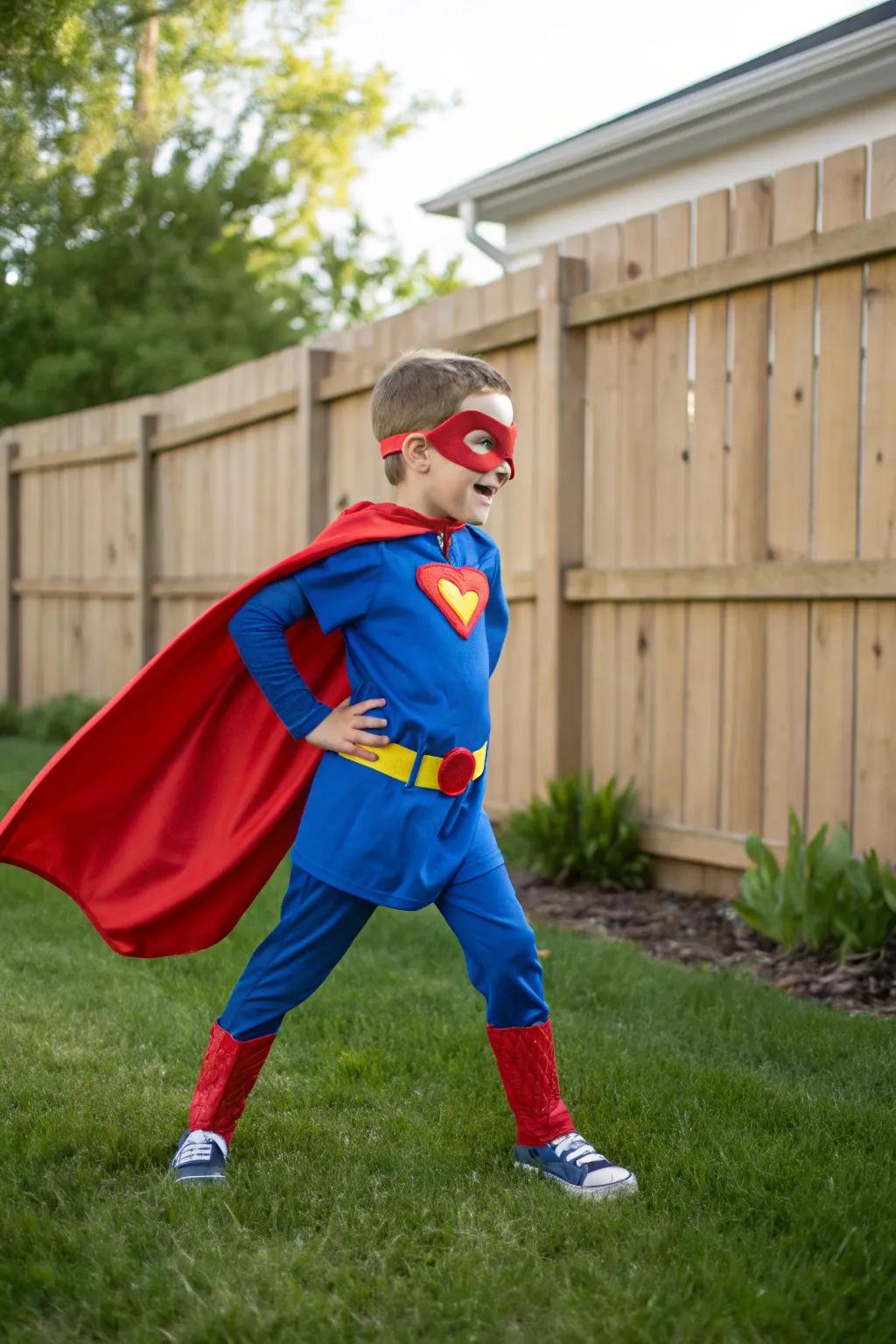 Costumes incorporate a playful element to birthday photographs.