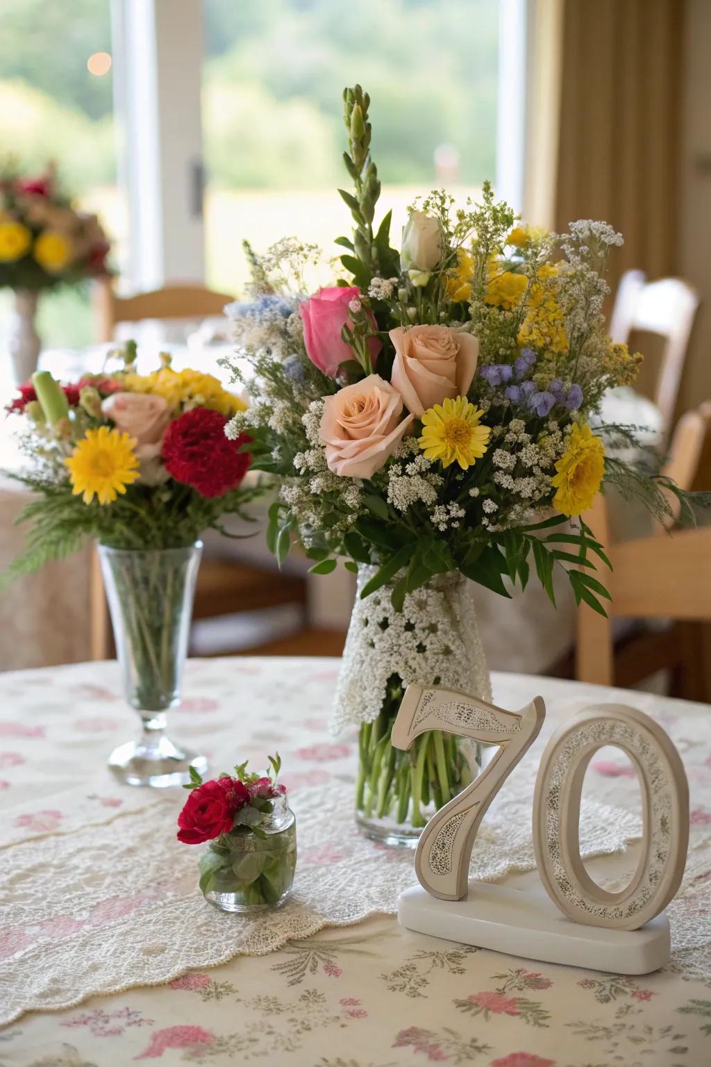 Floral centerpieces bring sophistication to any celebration.