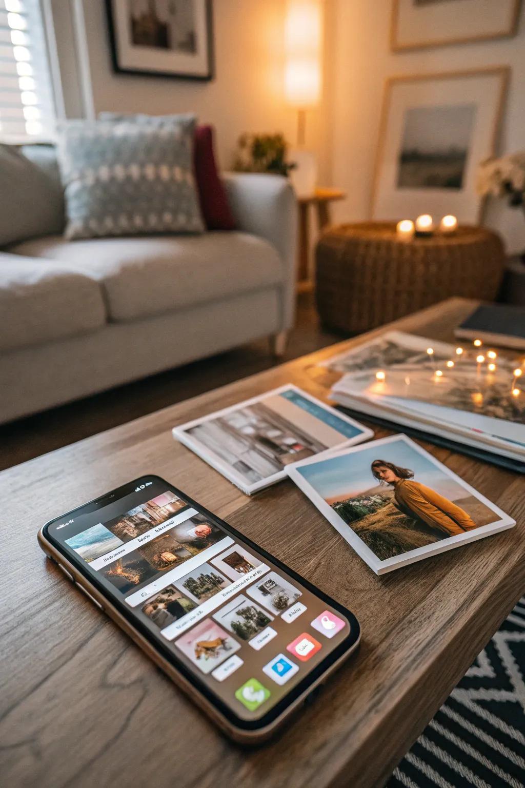 Photo widgets turn your display into a personal gallery.