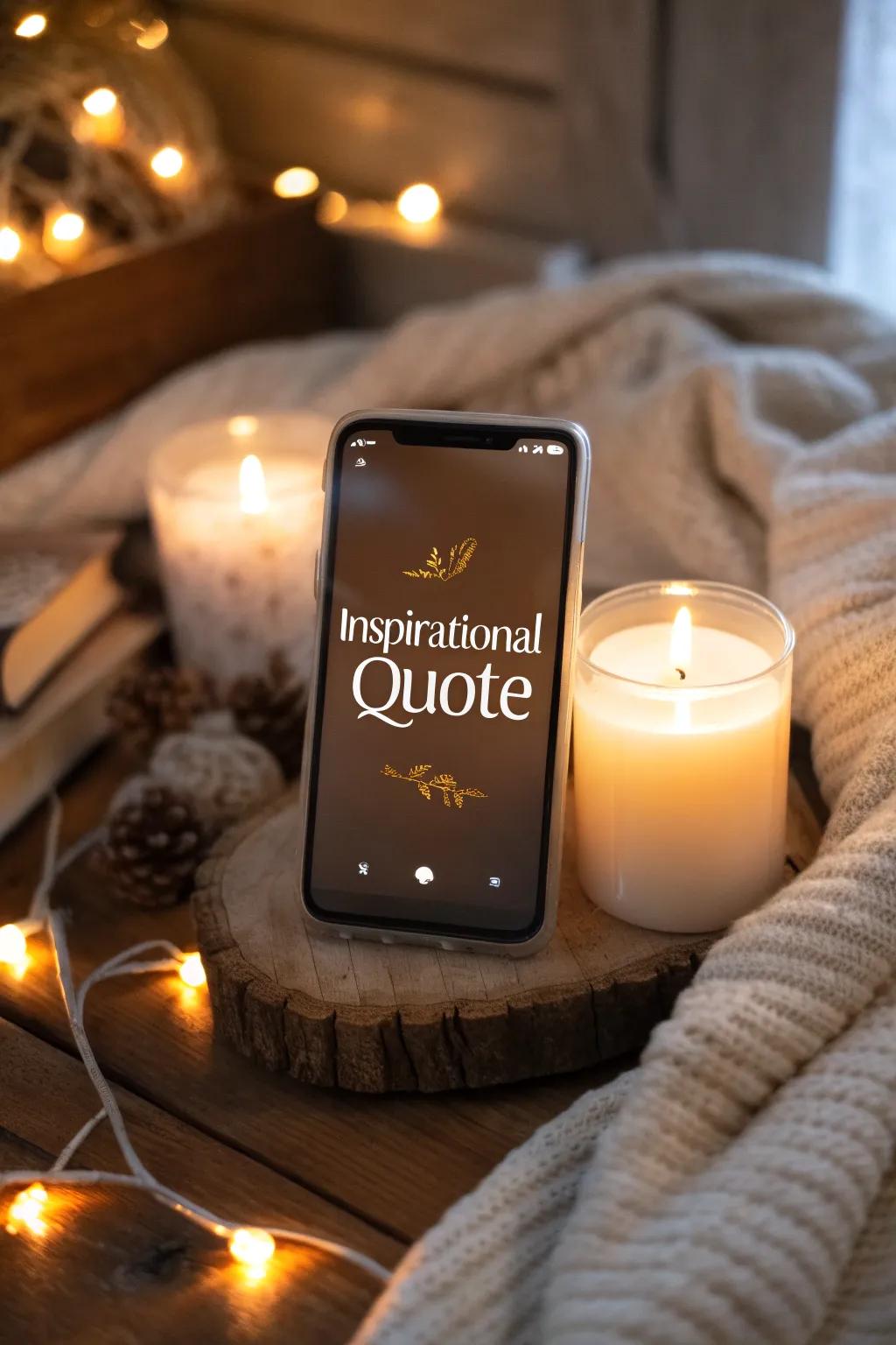 Get daily inspiration with a motivational message widget.