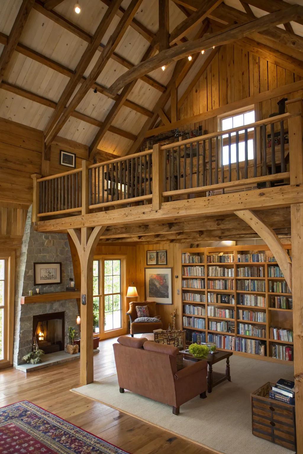 Raised levels add functional space while preserving openness.