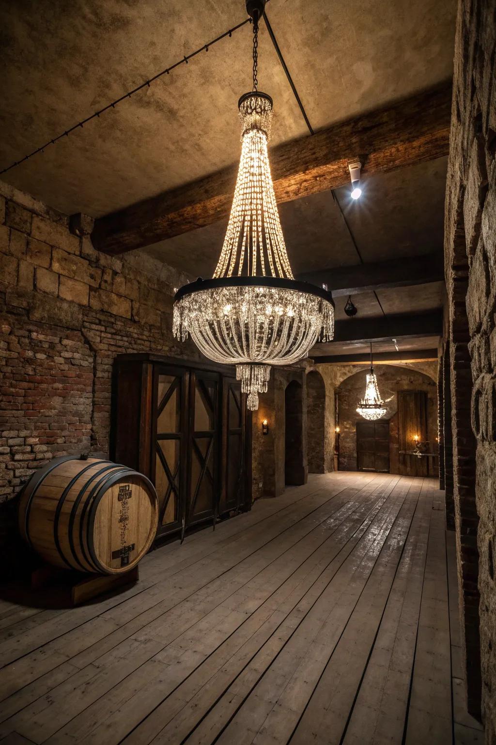 Ornamental fixtures deliver sophistication and flair to your basement.