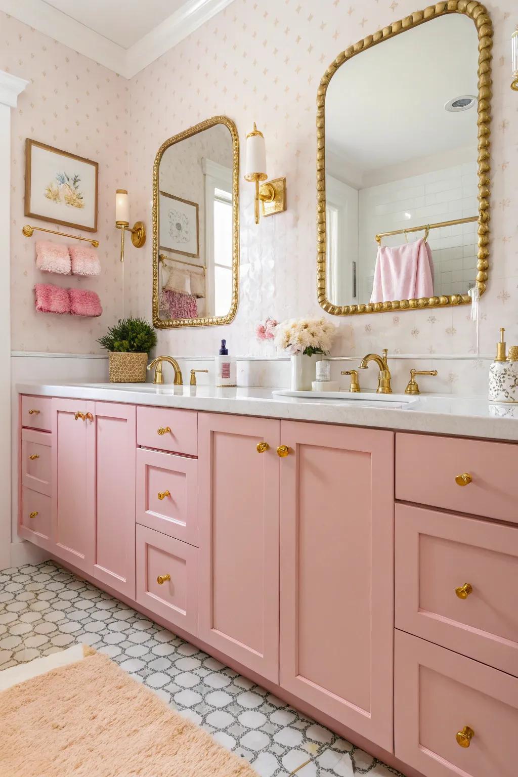 Rose introduces a gentle warmth to your bathroom.