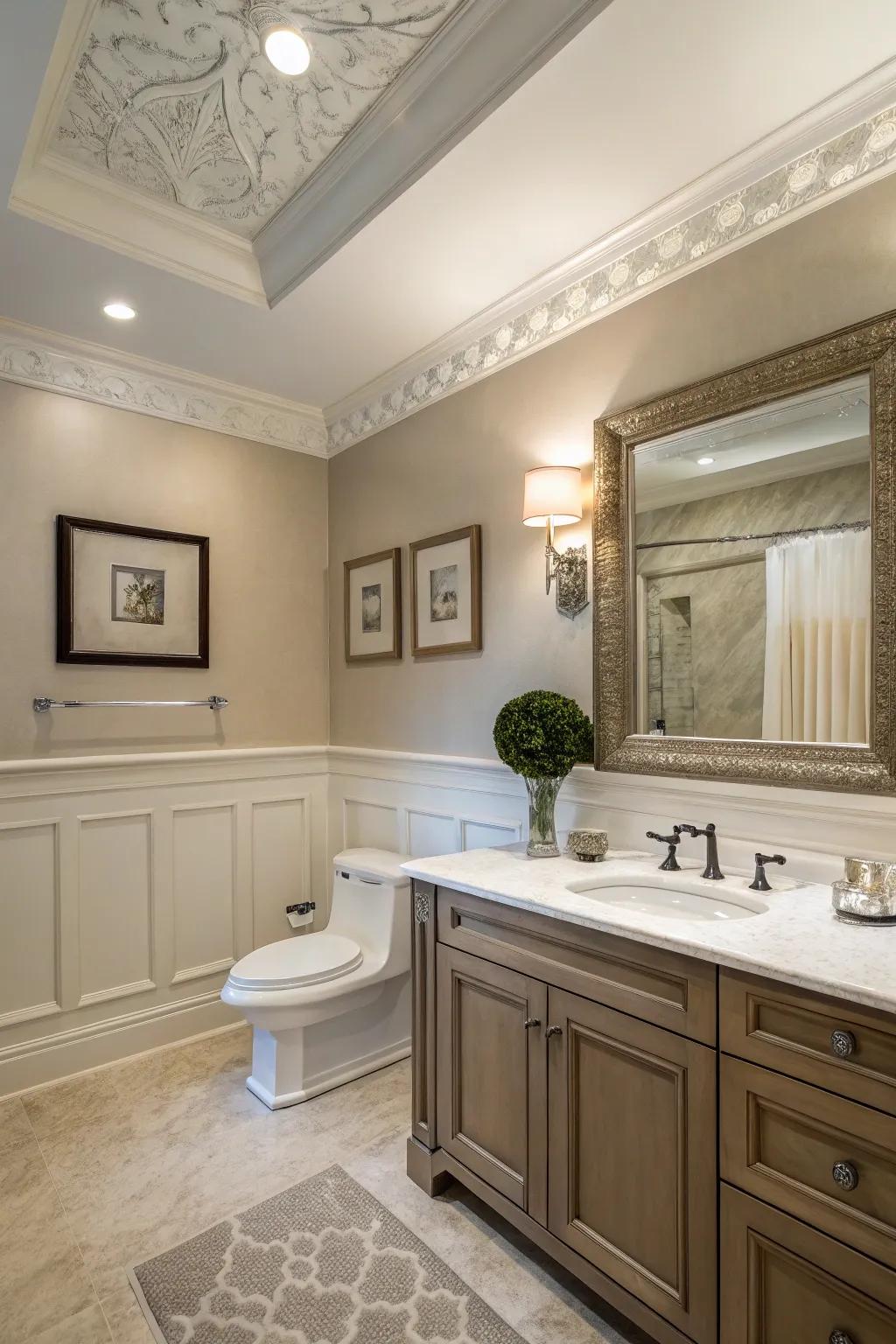 Crown trim brings a luxurious completion.