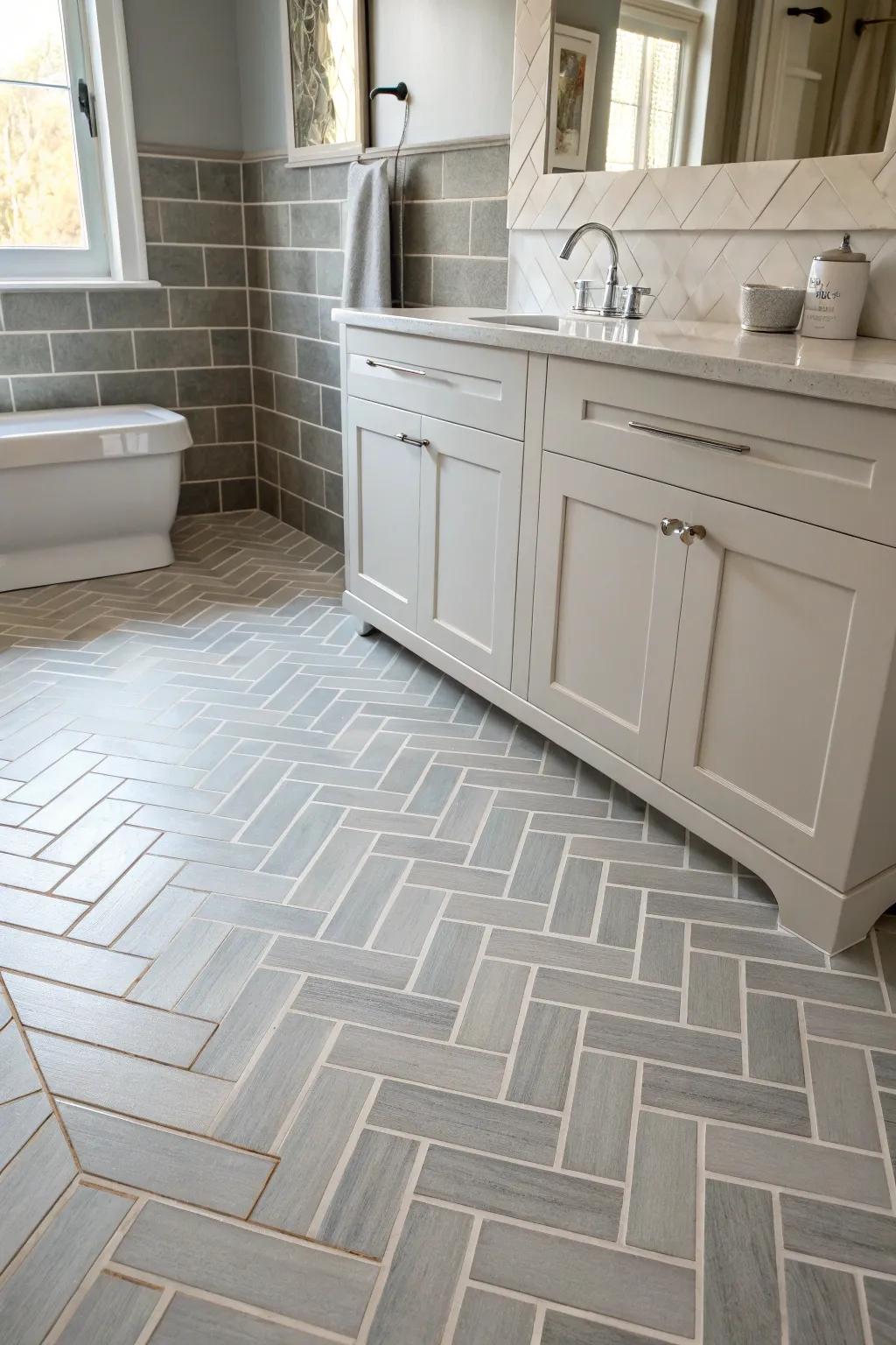 Zigzag panels create an elegant sense of motion.