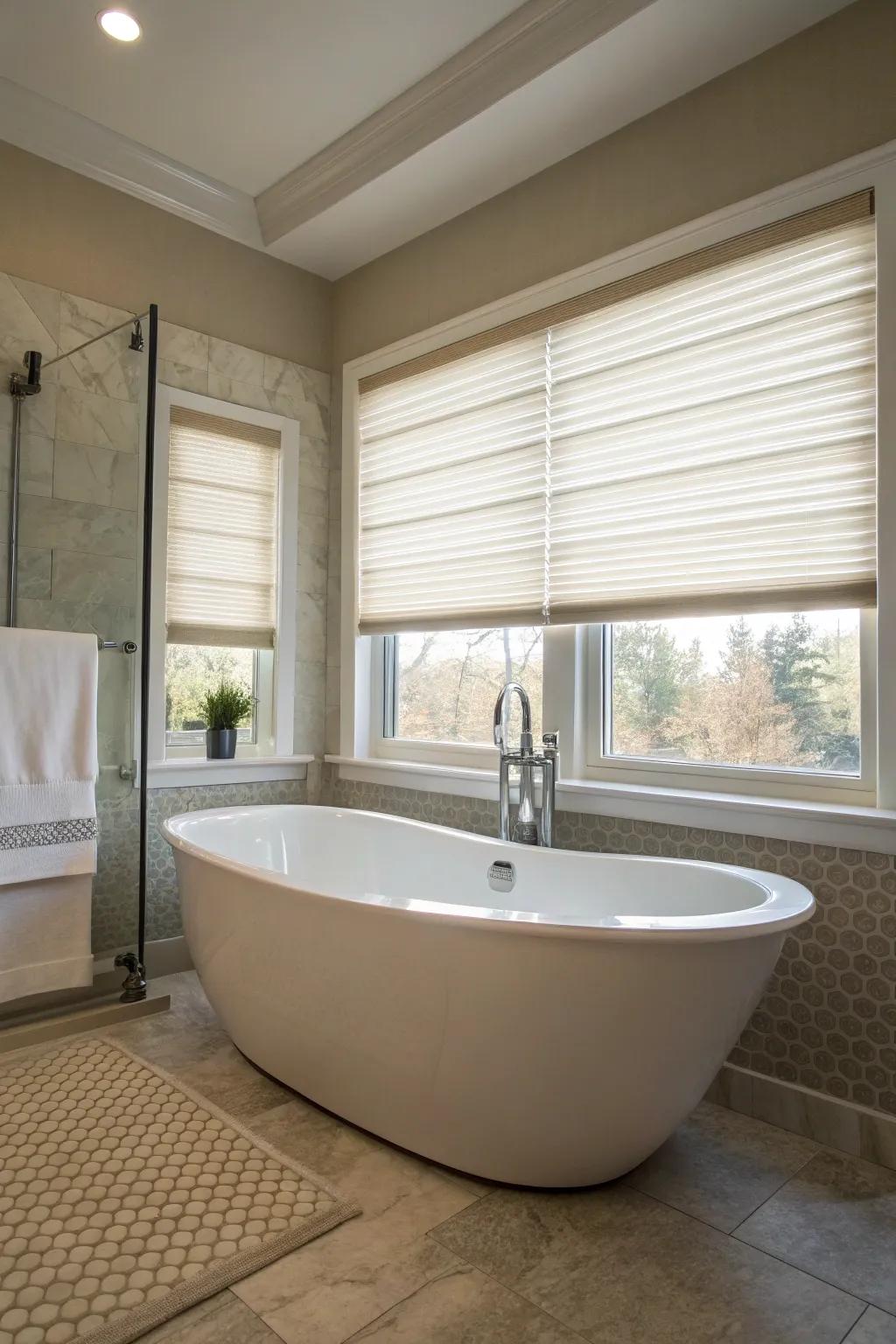 Adjustable window shades for perfect light control.