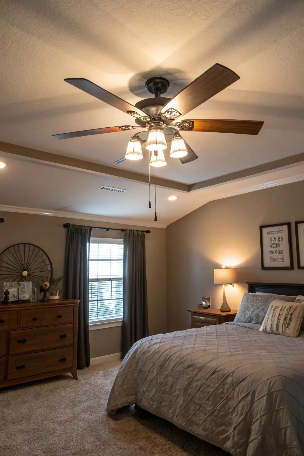 Ceiling fans with lights combine practicality with style.