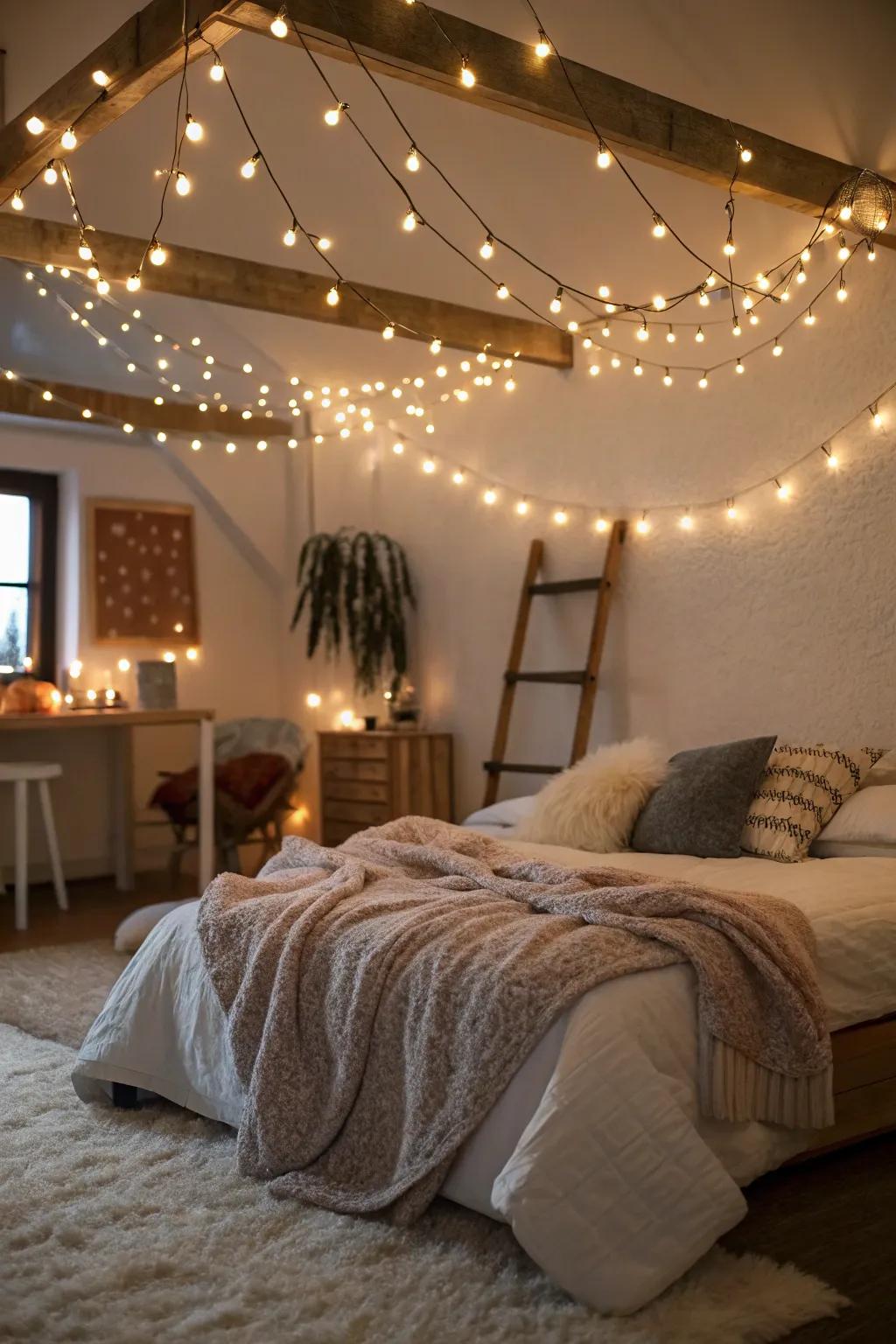 With the gentle glow of twinkle lights, you can create a magical ambiance.