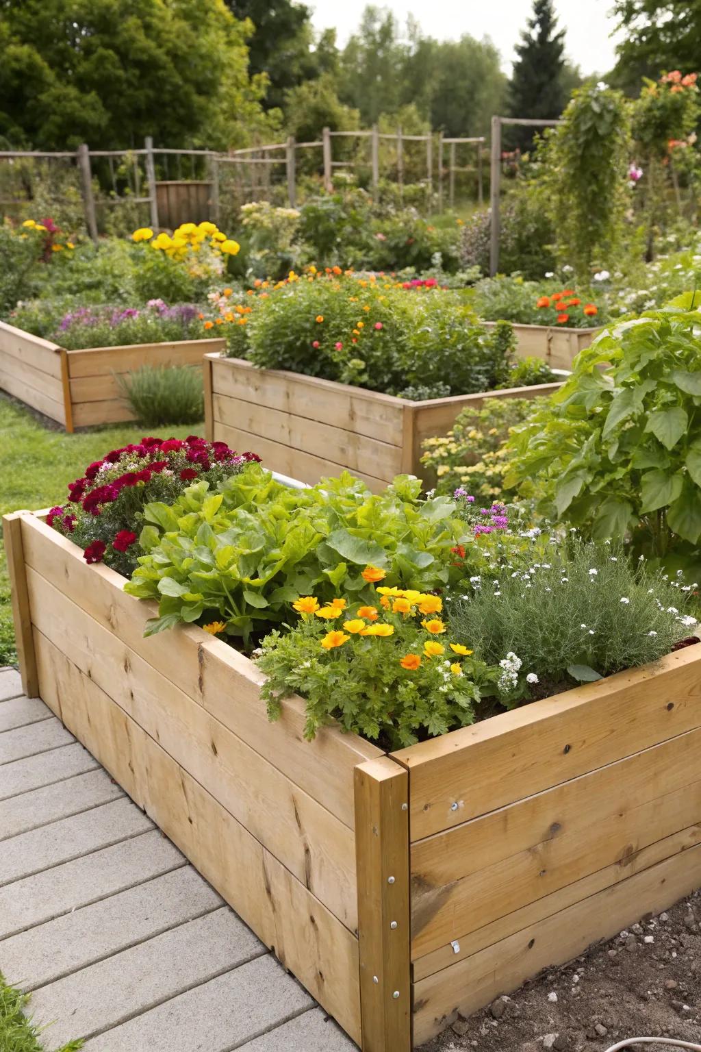 Emerald wood offers strength and durability for your elevated beds.