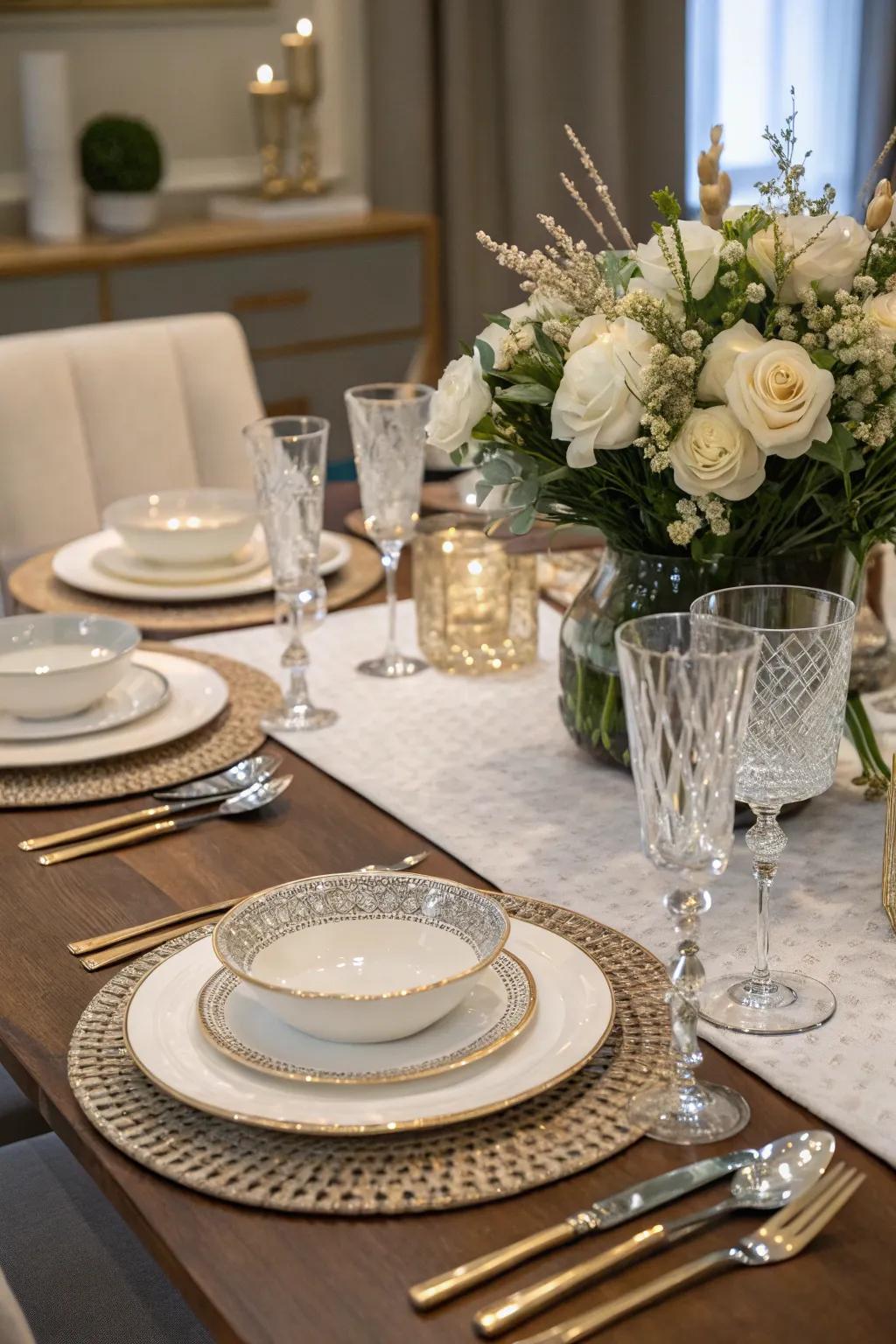 An elegant table setting that improves the dining experience with style.