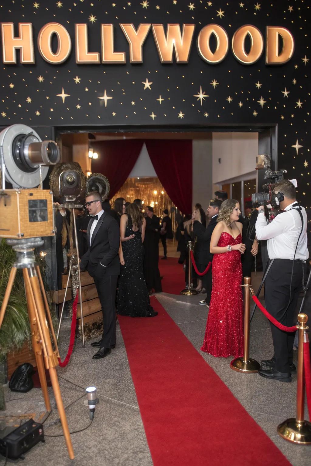 Step into the spotlight with a Hollywood-glam celebration.