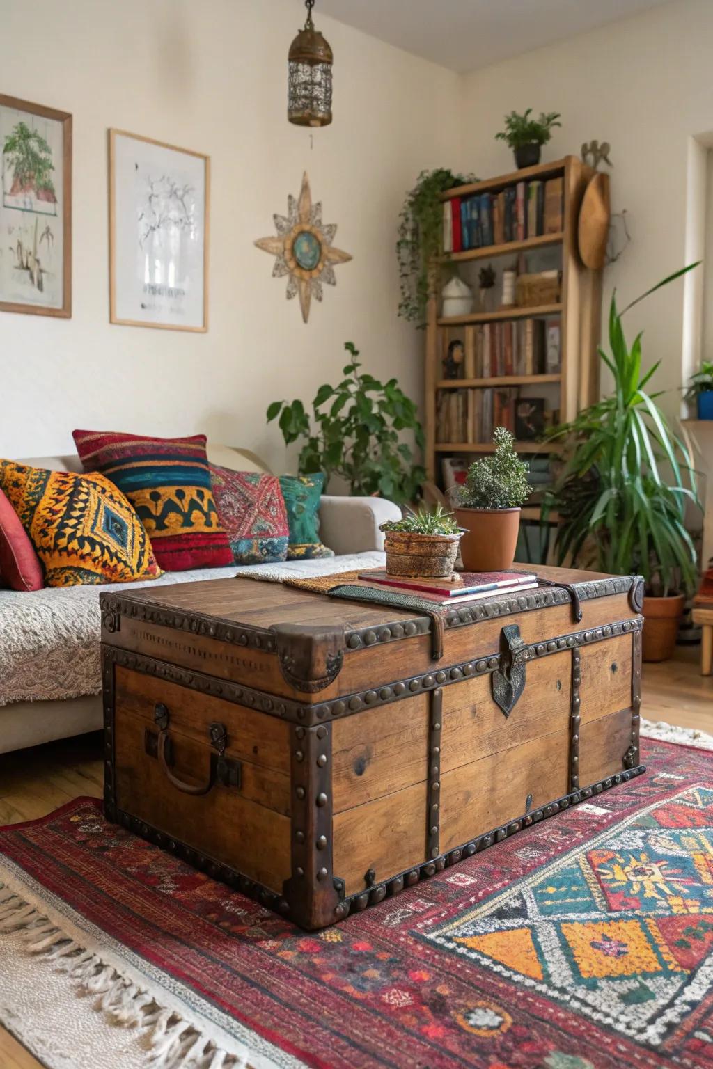 Classic chests present fashionable storage with a hint of history.