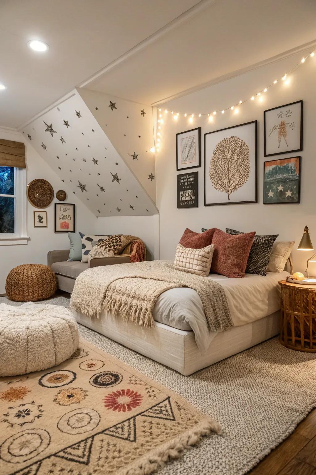 Personalize your area with decor that reflects you.