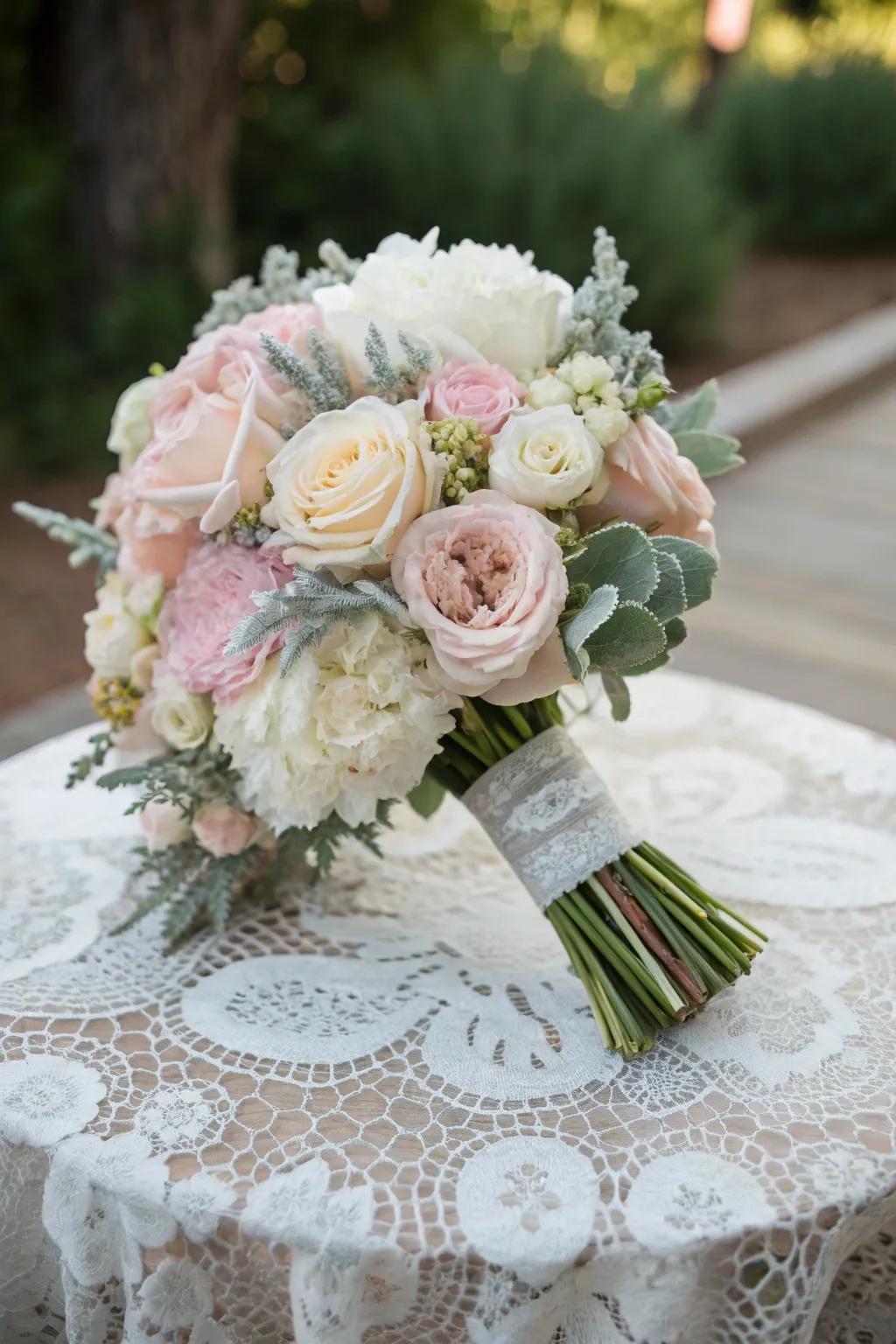 A bouquet that whispers of enduring love and nostalgia.