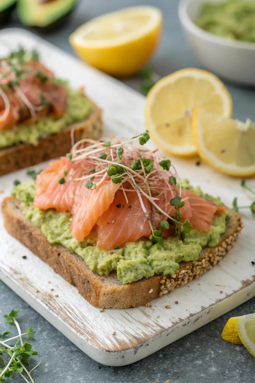 A sophisticated take on garden toast that's sure to impress.