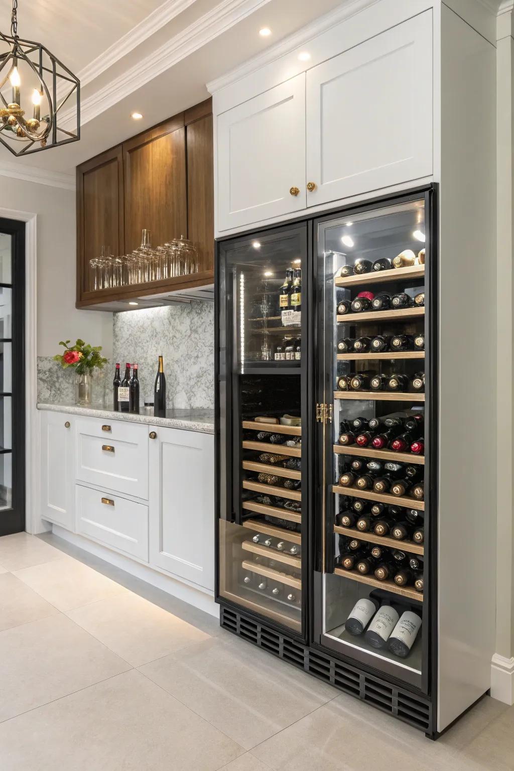 Custom beverage racks can transform your beverage storage into an elegant display.