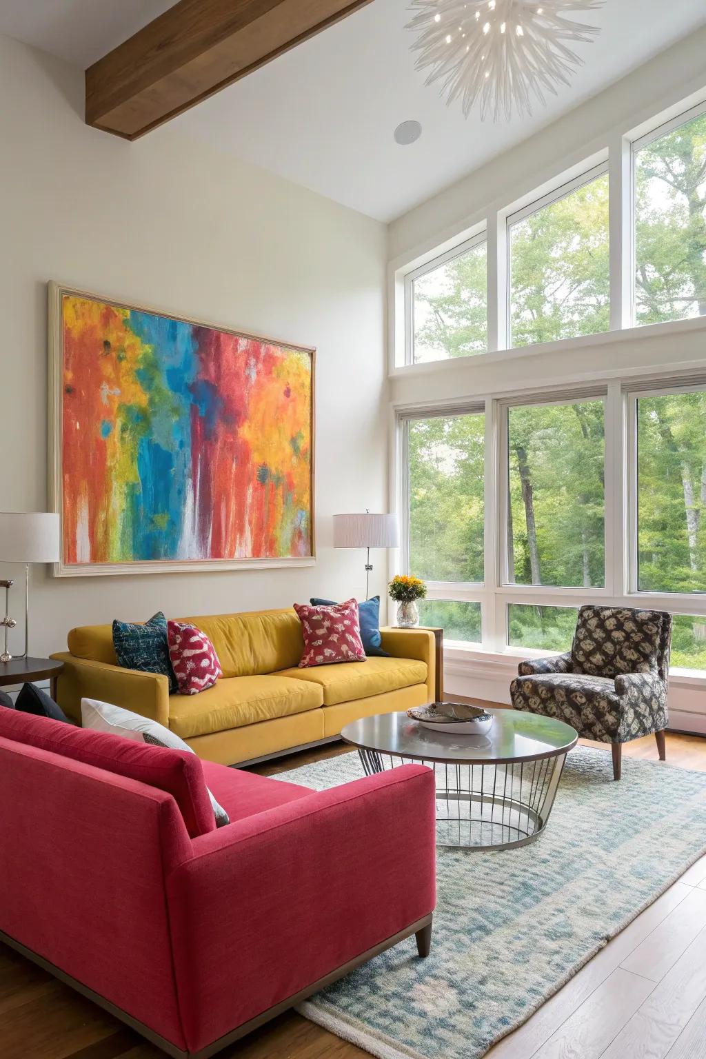 A colorful burst rejuvenates your setting.