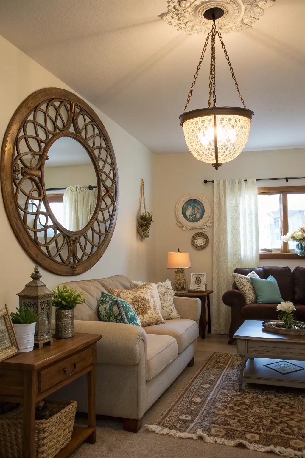 DIY accents are both budget-friendly and chic.