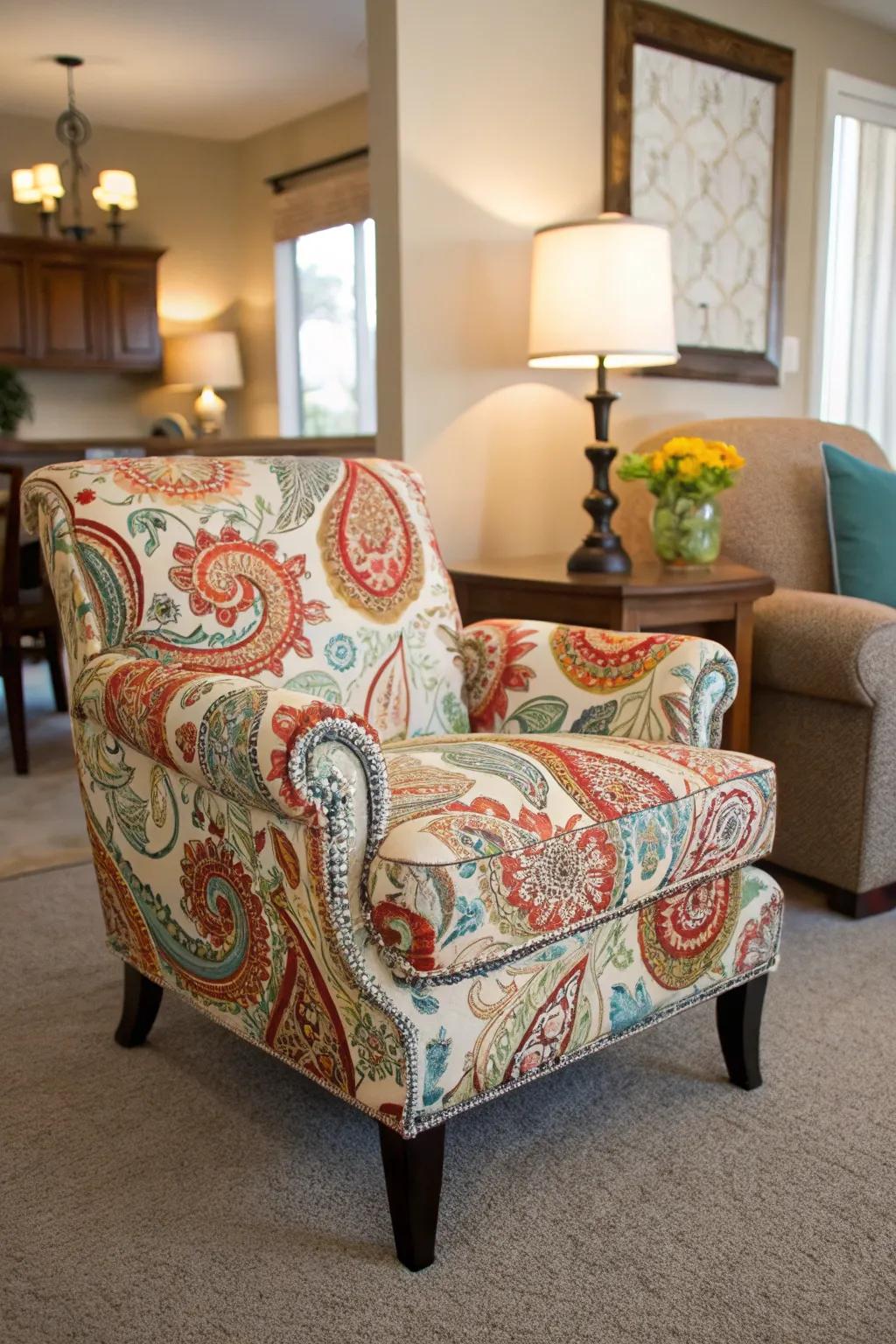 An emphasizing chair can be the star of your decor.