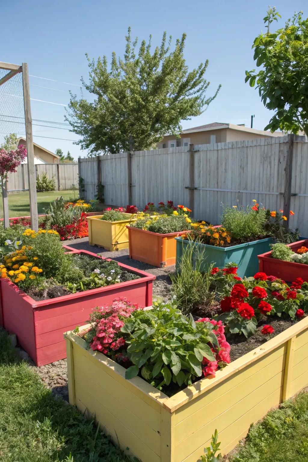 Container gardens add color and fragrance to any space.