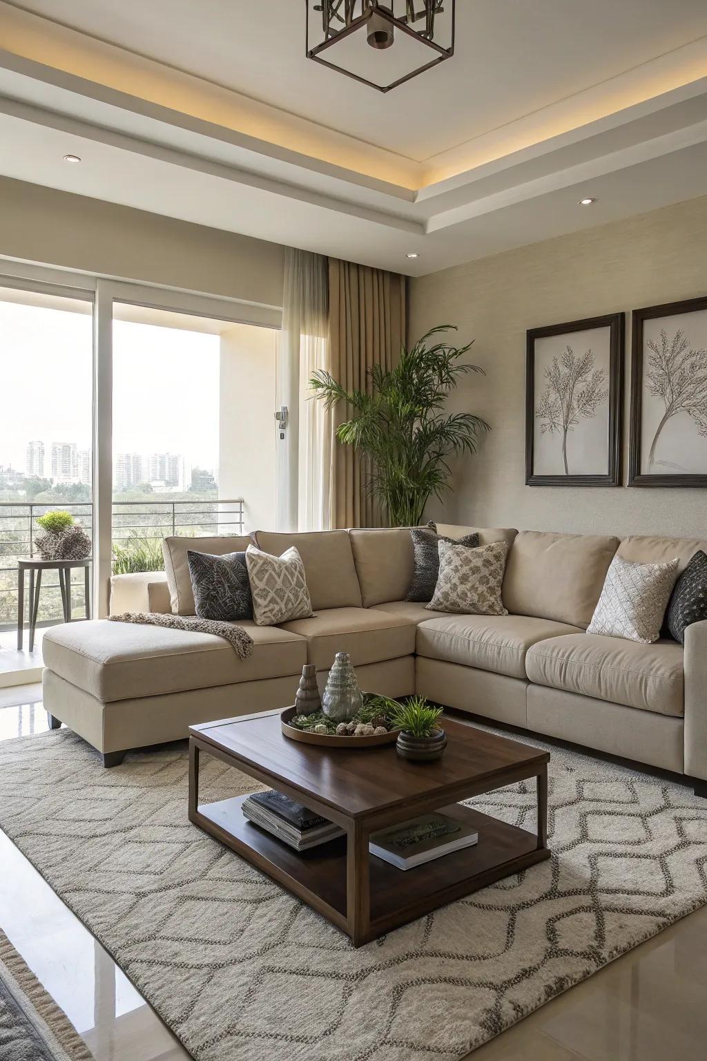 Modular couches bring ample seating and style to living rooms of any size.