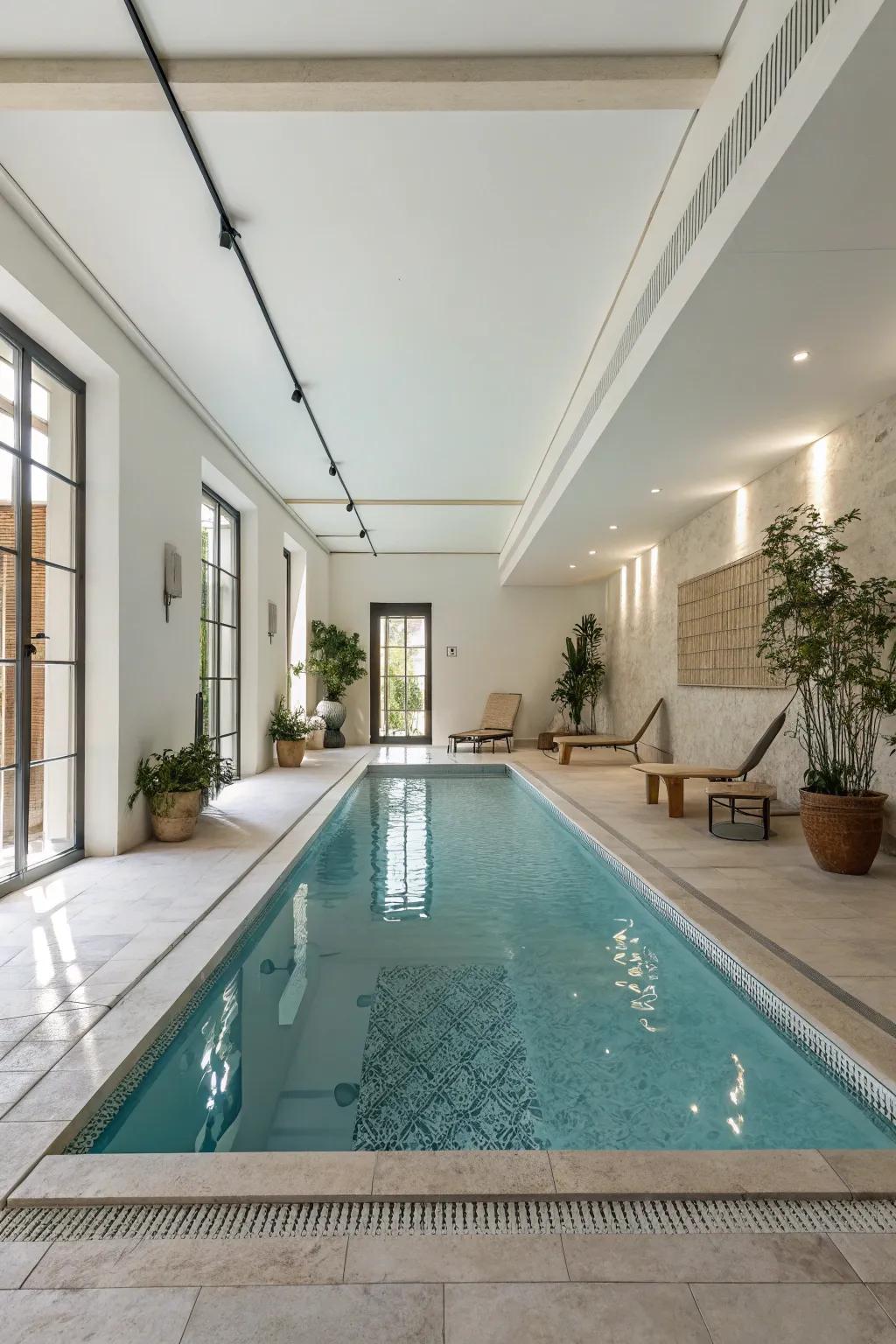 Sometimes less is more when you go with a simple pool design.