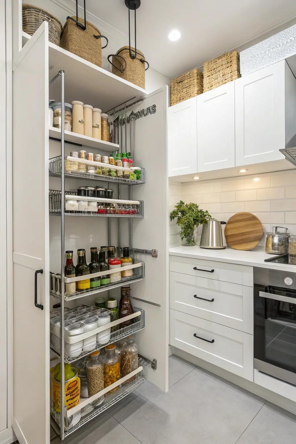 Efficient storage solutions that keep everything within reach.