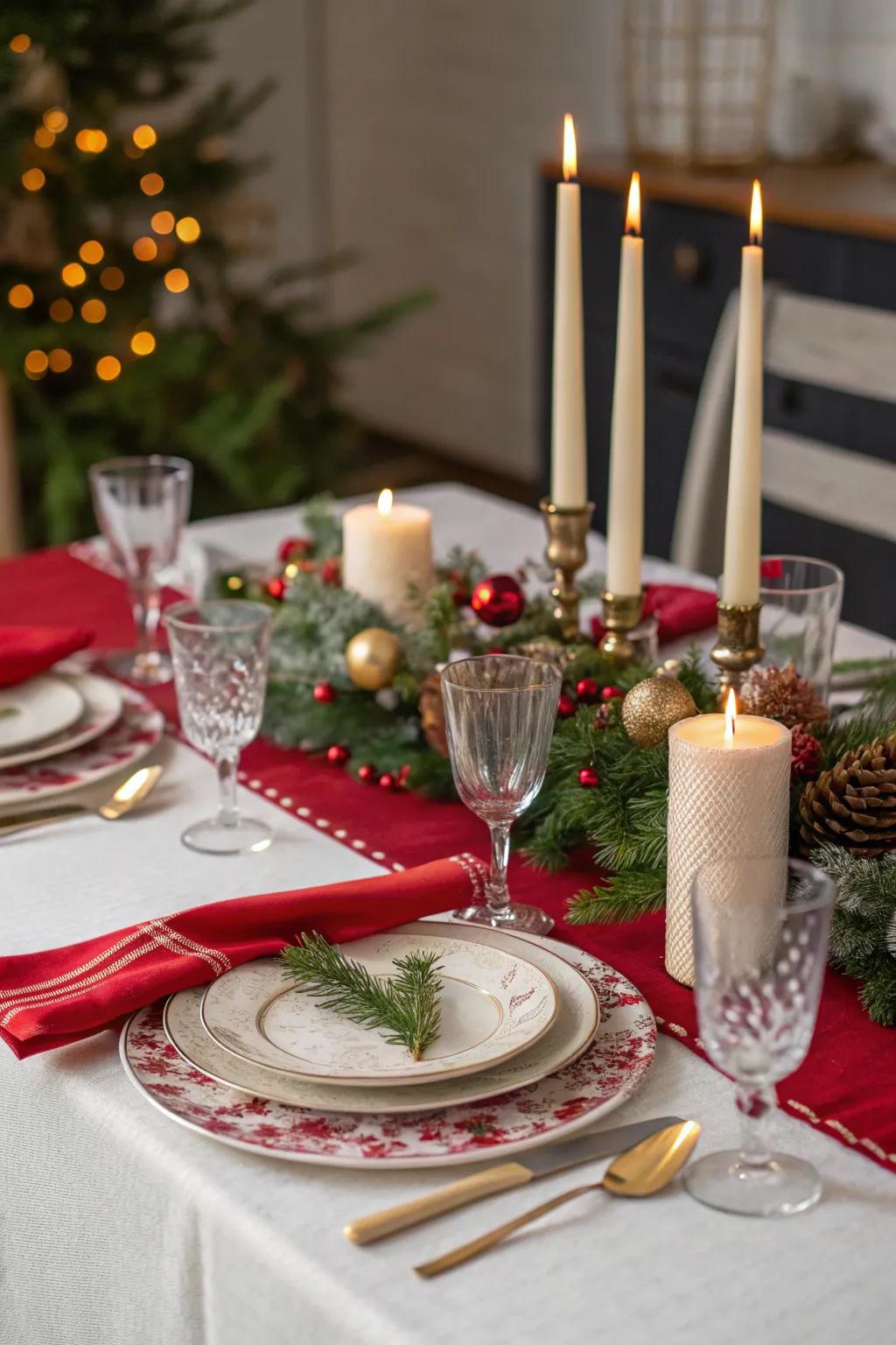Cultivate an appealing ambiance with elegant table settings.