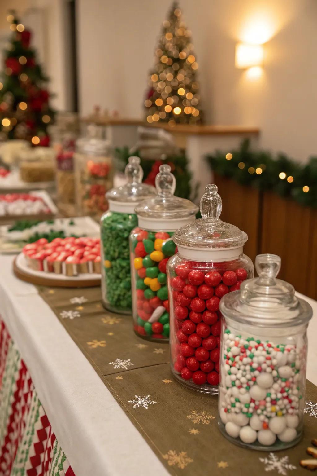 Delightful treat jars are decorative and delicious.