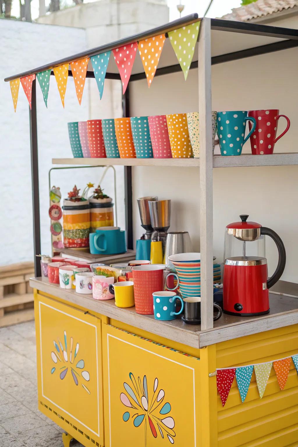 Make your coffee time brighter with a pop of color.