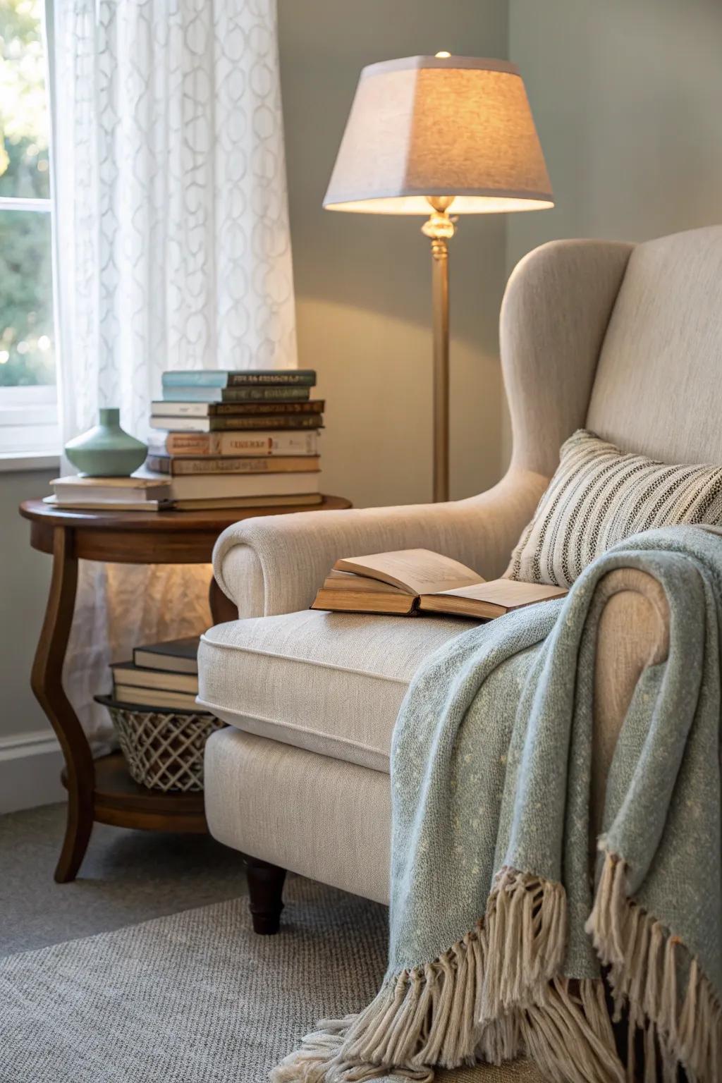 Turn a corner into your personal reading retreat.