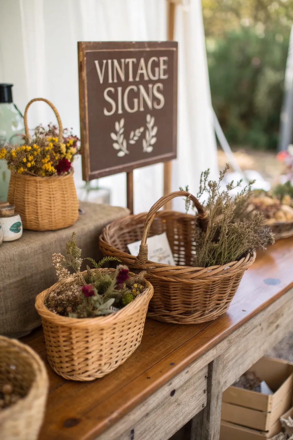 Countryside ornaments contribute a unique and authentic element.